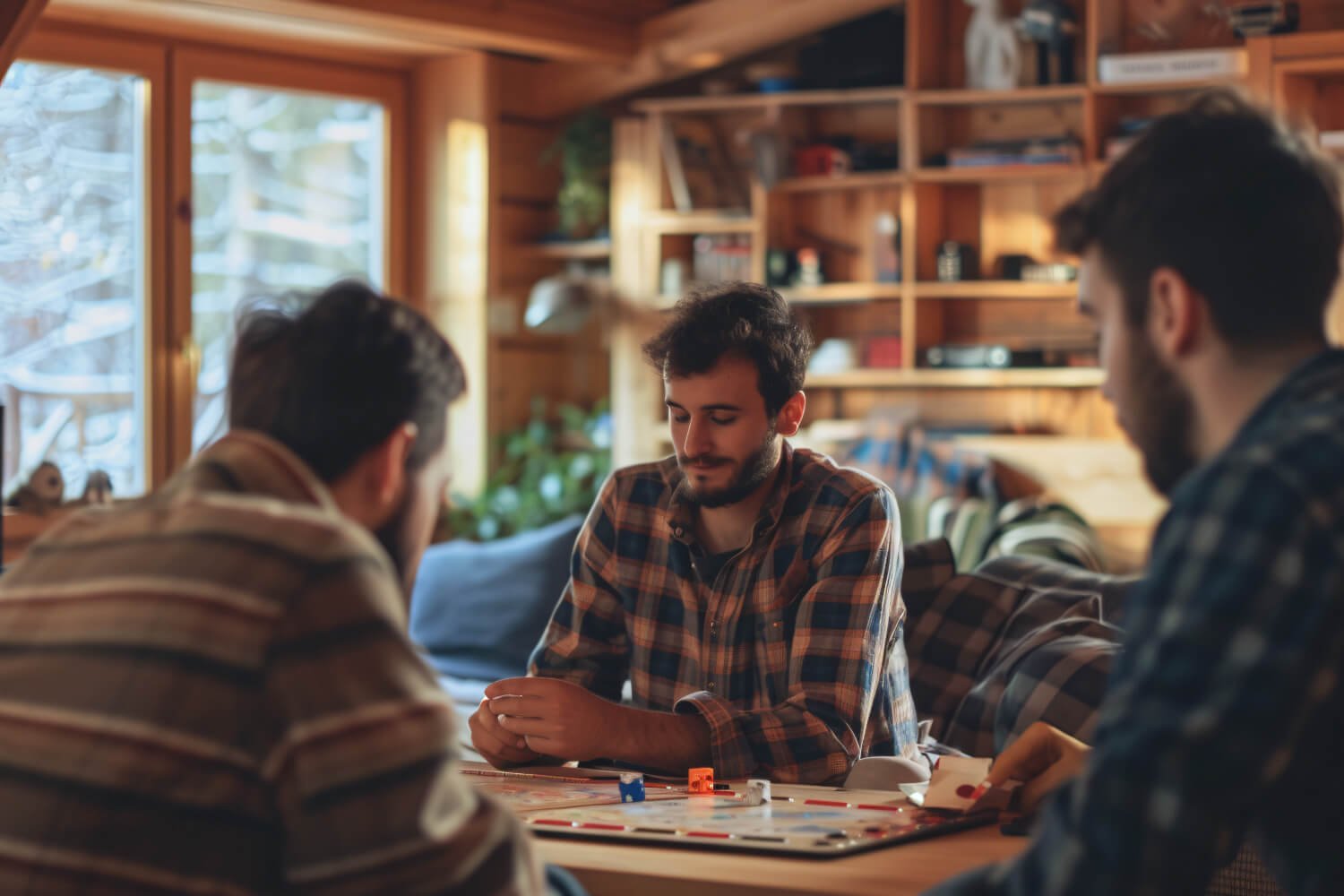 Mentor-guiding-junior-employees-during-a-casual-workplace-coaching-session